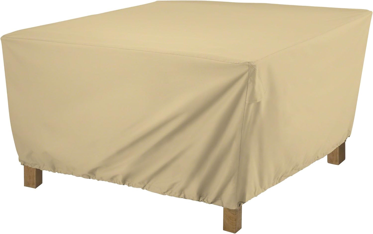 21 Inch Classic Accessories Terrazzo Water-Resistant Square Ottoman/Coffee Table Cover, Outdoor Ottoman Cover