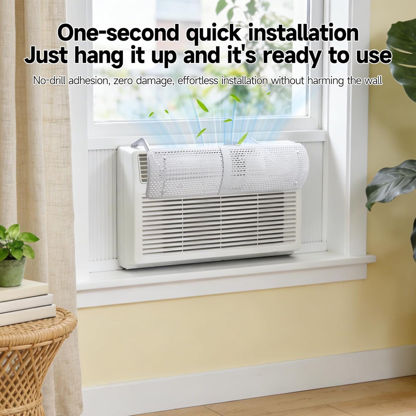 17.5" 28.5" Adjustable AC Air Deflector, AC Vent Deflector, Direct Airflow Prevention, Extends to Length,Fits Most