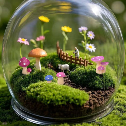 JKanruh 80 Pcs Miniature Resin Mushroom,Cute Mushrooms Fairy Garden Moss Landscape Ornaments for Outdoor Decoration,Home Décor,Cake Decoration,DIY Crafts …