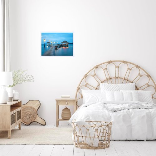JCJMY 11x13 Picture Frame - White Wall Mount for Horizontal or Vertical Display | Shatter-Resistant Plexiglass