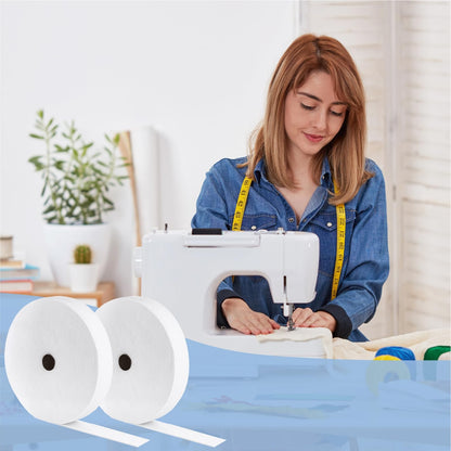 3 Rolls Jelly Roll Batting Strip 2 1/4 Inch Total 150 Yards Cotton Blend Batting on a Roll, Flexible Quilt Batting for Jelly Roll Rugs, Batting Strips, Braided Rug,Throw Rugs for Women Gifts