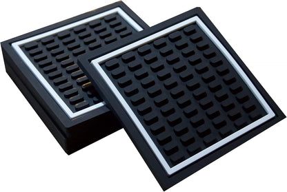 Highball & Chaser Coasters, 12in x 6in, 6 Pack Thick Durable Stylish Bar Mat for Spills, Coffee, Restaurants