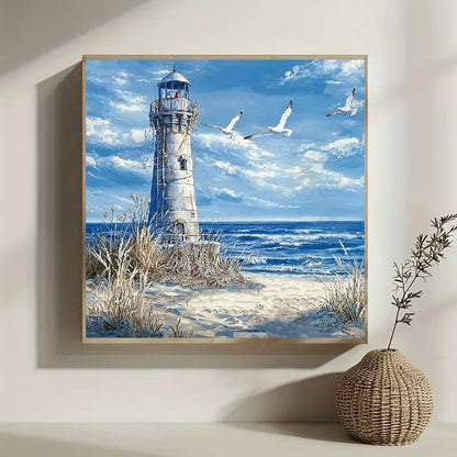 4 Pack Beach Diamond Art Kits for Adults Beginners,Full Round Drill DIY Diamond Painting Kits,Paint by Diamonds Dot Gem Art Crystal Easy,Home Wall Decor&Gift-12x12in