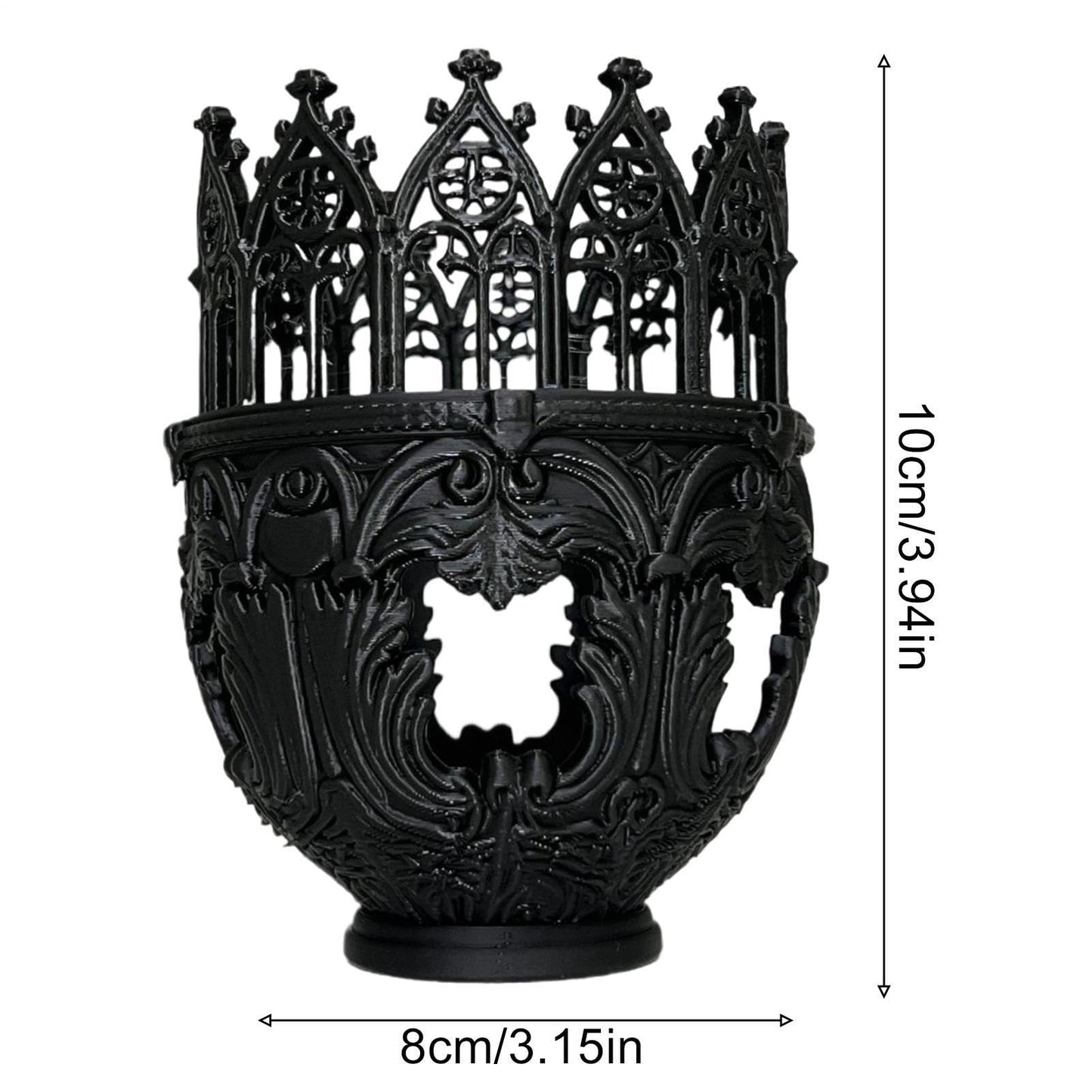 Pillar Candle Holders,Cathedral Desk Decor | Candlestick Holder | for Home Dinner Room Fireplace Mantel Farmhouse Wedding