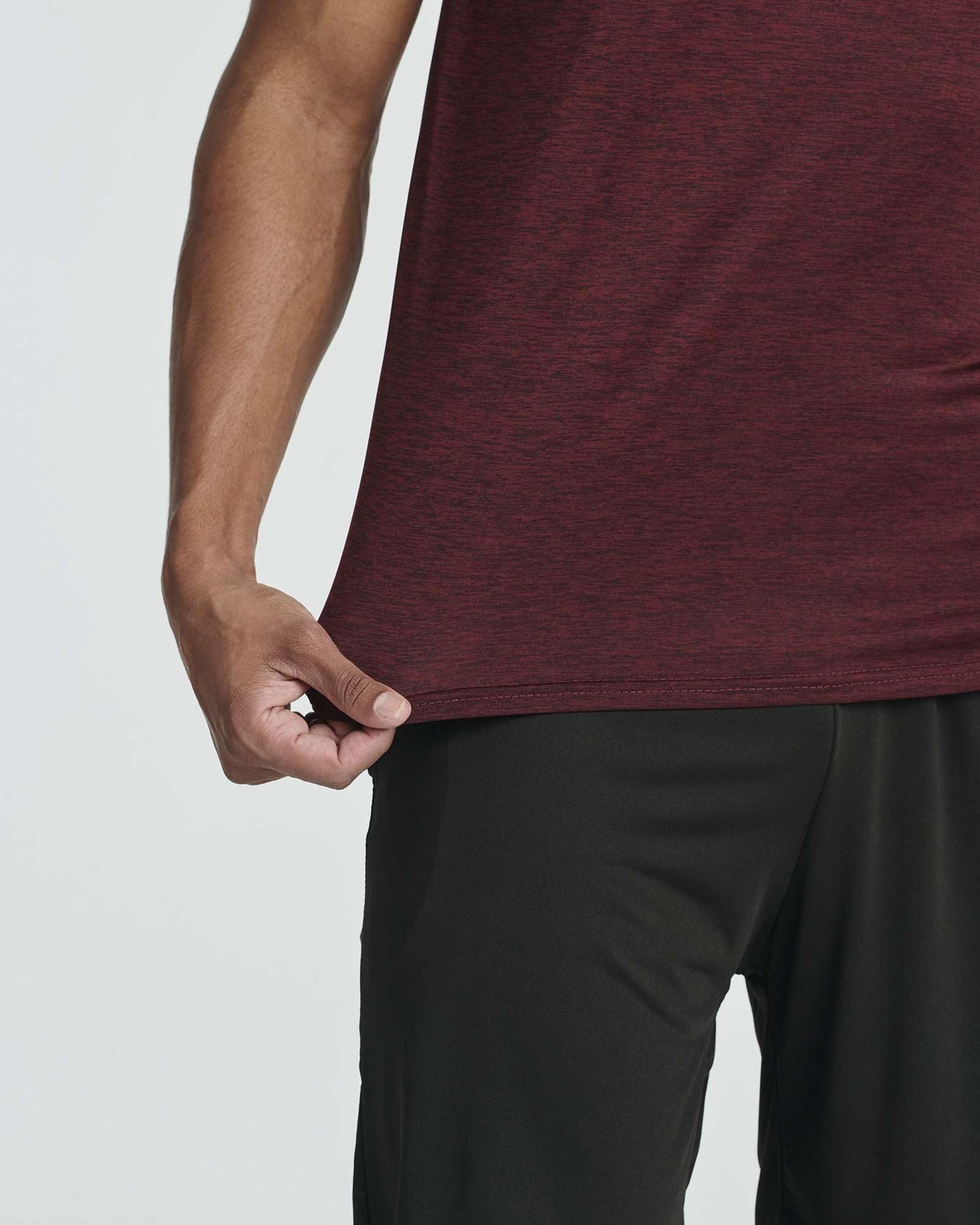 Real Essentials 5 Pack Men’s Short Sleeve Dry Fit T-Shirts – Moisture Wicking Athletic Workout Gym Fitness Casual Tees, Set 1, Medium