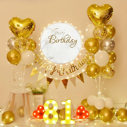 8.5" 18th 81st Birthday Decorative LED Light up Numbers, 2Pcs Marquee Number Sign for Night Birthday Party Decorations Anniversary Bar LED Sign Backdrop Wall Table Centerpieces