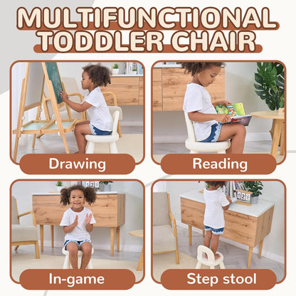 13 KidBloom Toddler Chair, Ergonomic Kids Chair, Durable and Sturdy Small Plastic Child Chair for Toddlers