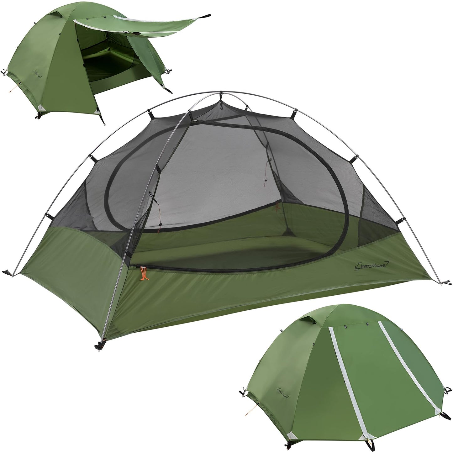 Clostnature Polaris Lightweight Backpacking Tent - 6 Person Waterproof Camping Tent, 3 Season Large Size Easy Setup Tent for Family, Outdoor, Hiking and Mountaineering