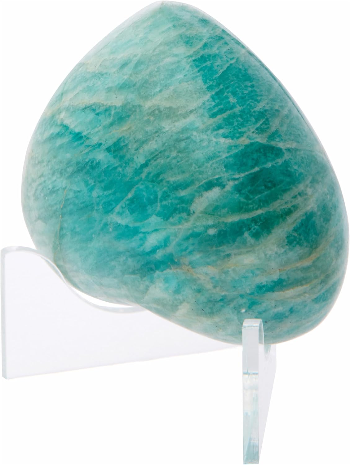 Plymor Clear Acrylic Low-Profile Curved Display Easel, 0.875" H x 2" W x 1.75" D for Geode or Crystal
