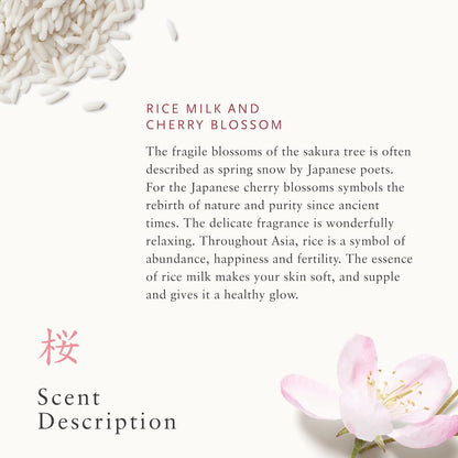 RITUALS Sakura Home Decor Scented Candle, 290g Cherry Blossom & Rice Milk