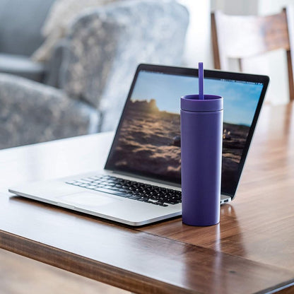 STRATA CUPS BUNDLE! 16 oz Colored Acrylic Tumblers (Set of 12) + 16 oz Matte Pastel Skinny Tumblers (Set of 12)
