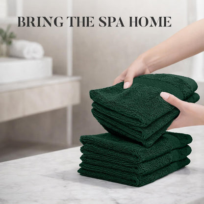 12 Pack 100% 12 12 Inches, 550 RIVERSIDE Premium Cotton Face Wash Cloths, x Soft & Absorbent Face Towels for Bathroom