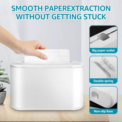 Abizarch Countertop 12.6"4.5" Commercial Paper Towel Dispenser, Large Non-Slip Bottom Napkin Dispenser, Multifold Paper