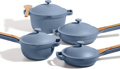 Our Place Cookware Set - 13-Piece Nonstick Kitchen Essentials | Toxin-Free, Heat Safe to 450°F | Blue Salt