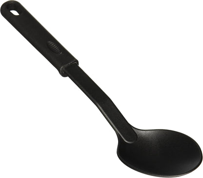Winco NC-SS1 Medium Nylon Solid Spoon - Black