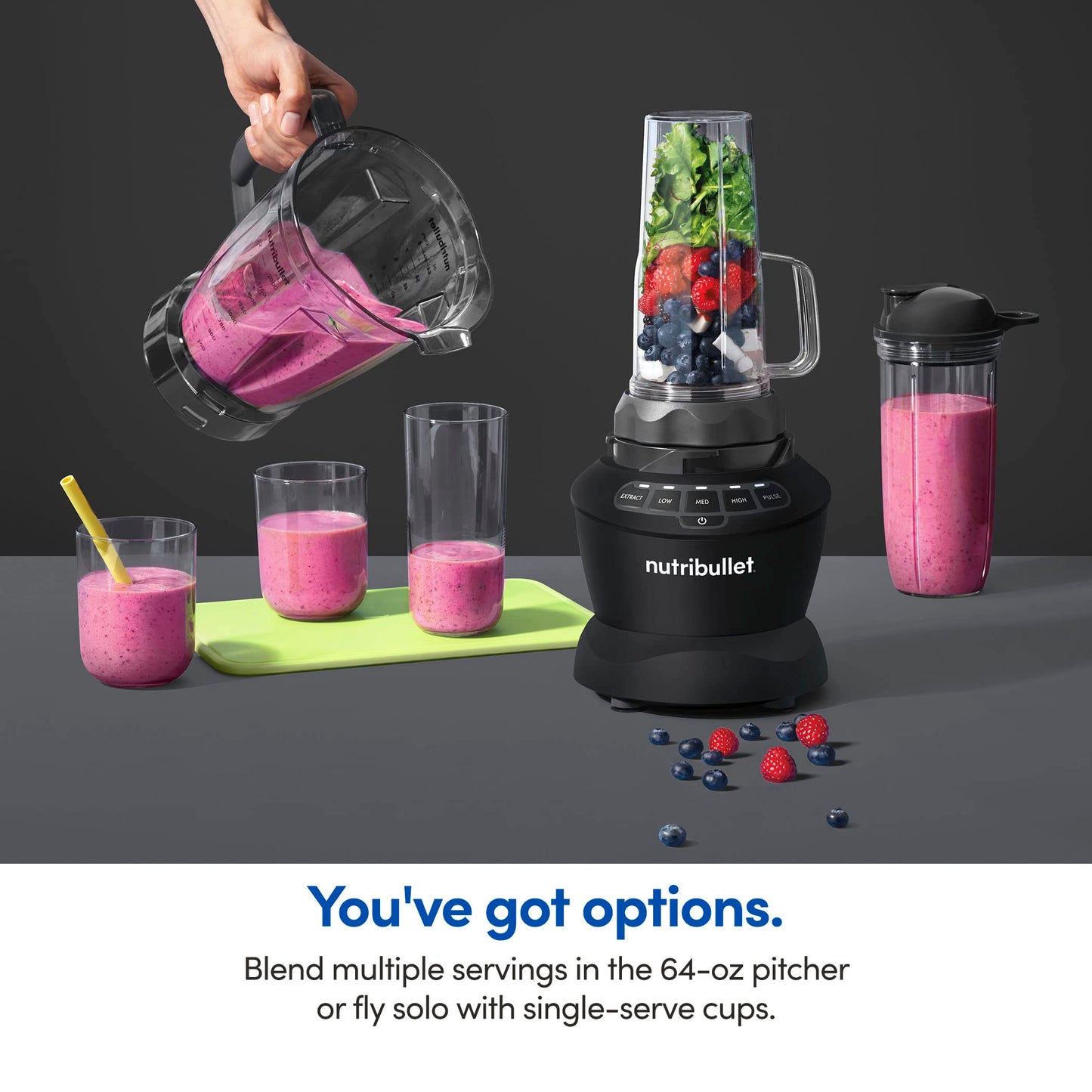 nutribullet Full-Size Blender Combo 1200W – NBF50500 - Dark Gray