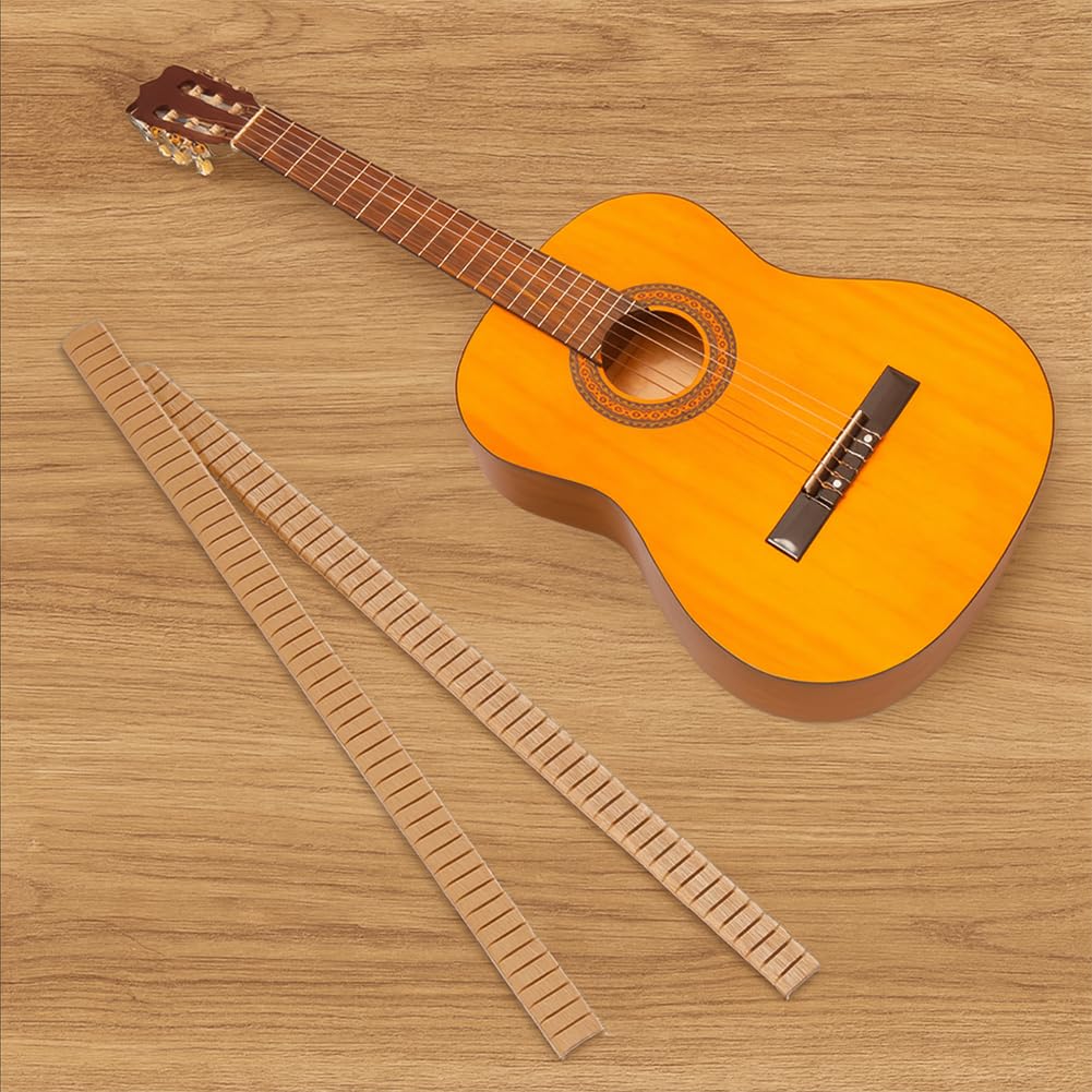 MAYJOYDIY 16 Pcs Wood Guitar Binding Purfling Strip Sprucewood Guitars Inlay Strips for Instrument Makers Restoration Hobbyists Luthiers
