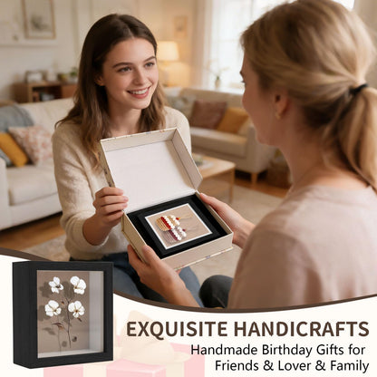 Shadow Box Frame Display Case 5×5 - 6 Pcs Black Display Case Box for Memorabilia, Medal, Wedding Memories, Crafts, Tickets and Photos & Picture Frame for Wall & Tabletop