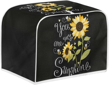 Sunflower Toaster Cover, Kitchen Small Appliance Cover, Waterproof Grill Bakeware Cover, Keep Toaster Away from Dust
