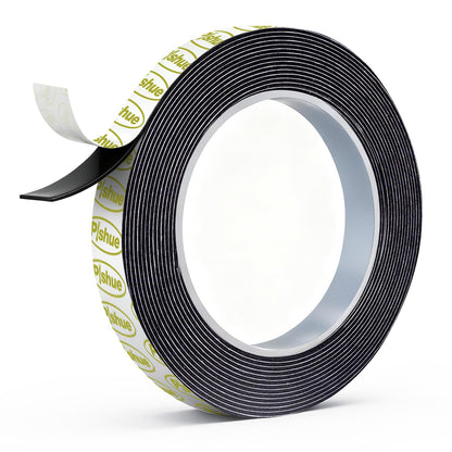 Double Sided Tape Heavy Duty, Damage Free Mounting Tape No Residue, Removable Foam Tape Strips, Picture Hanging Adhesive Strips Waterproof for Walls Home Office Decor Crafts Carpet Poster,0.39"×16.5Ft