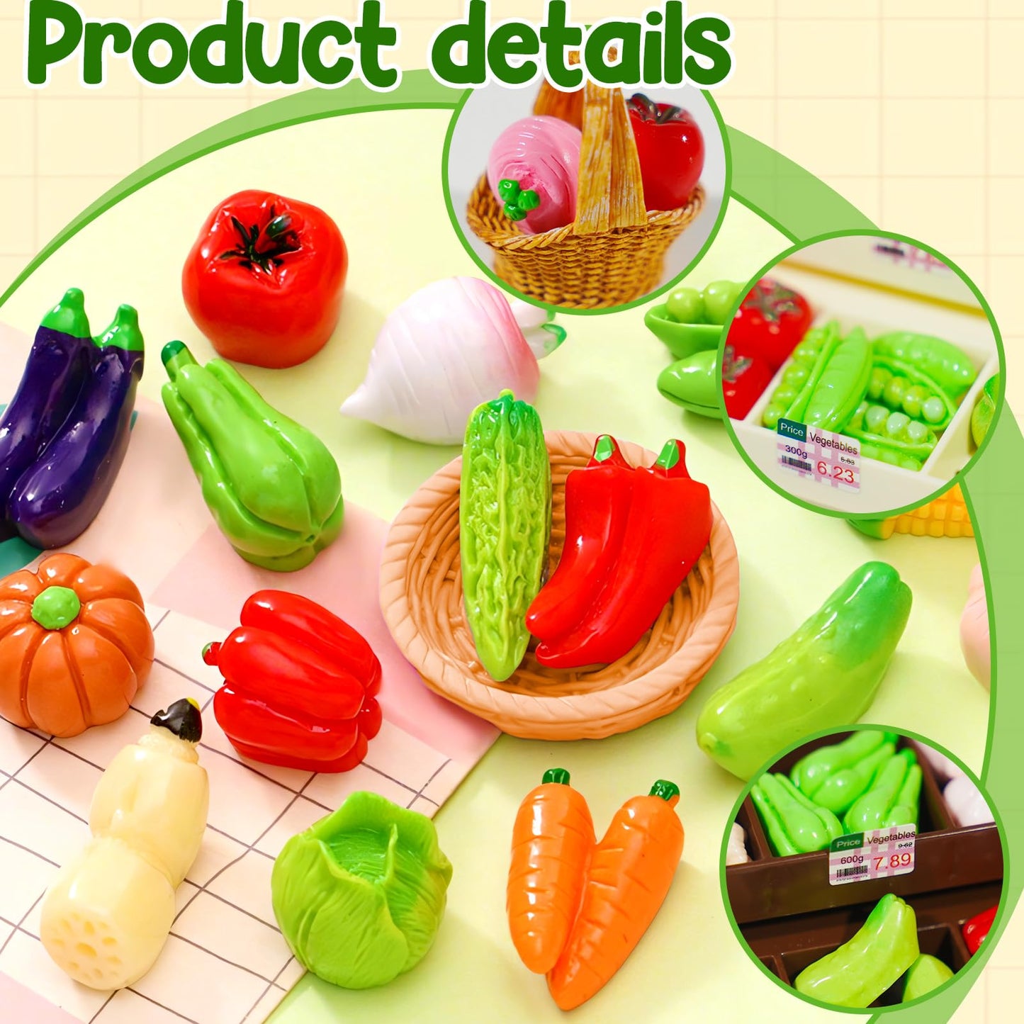 Miniature Food Mini Vegetables Miniature Food Mini Bread (Vegetables)