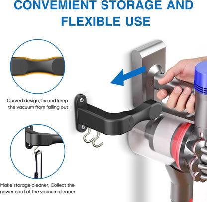 Wall Mount Holder for Shark IX141 IZ562H IZ682H IZ361H IZ462H Pet Cordless Stick Vacuum, Compatible with Dyson V10 V11