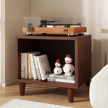 YUHUAWF Vinyl Record Holder Vinyl Record Display Cabinet Wooden Storage Shelf for Home Office CD Holder