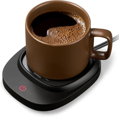 Off,3 Settings, Mug Warmer for Coffee and Tea, Cup Warmer for Desk with Auto Shut Temperature Smart Coffee Warmer Plate