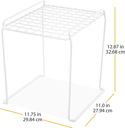 12.88" Whitmor Tall Stacking Shelf White
