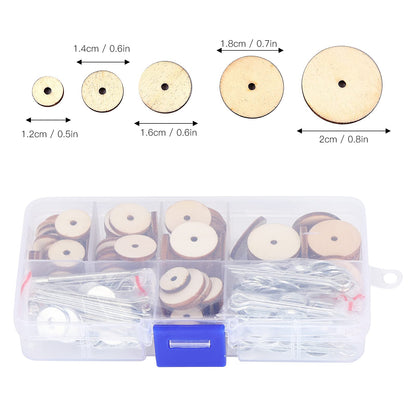 Doll Joints Set,Cotter pin Joints for Dolls Doll 45mm 12 mm Fiber Board Teddy Bear Joint Connector Making Supplies t pins Bears 25mm Toy Rotating disc 12mm 20mm Waldorf,Doll Making 50 Set Doll
