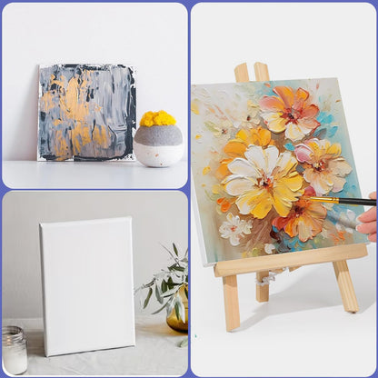 11x14" Wooden Canvas Float Frames - Wooden Photo frame Displays Picture 8x10"with Mat or 11x14 "without Mat - DIY Desktop and Wall Collage Picture Frames - Vertical & Horizontal Wood color 2 Pack