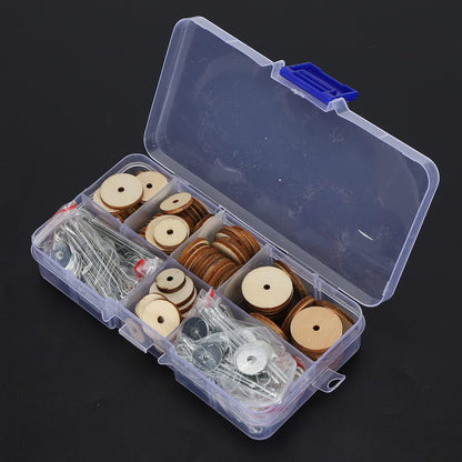 KooingTech Doll Joints, Craft Joint Doll Making Supplies 50 Sets Doll Movable Joints with Storage Box, Toy Joints Compatible with Teddy Bear Craft Doll Joint 12 14 16 18 20MM