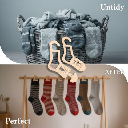 byepica 4pcs Sock blockers for Knitting, Adjustable Sock Stretcher, Wooden Stretcher Blocker for Knitting Sock Sizing Ruler Tool with Aesthetic Shape Design