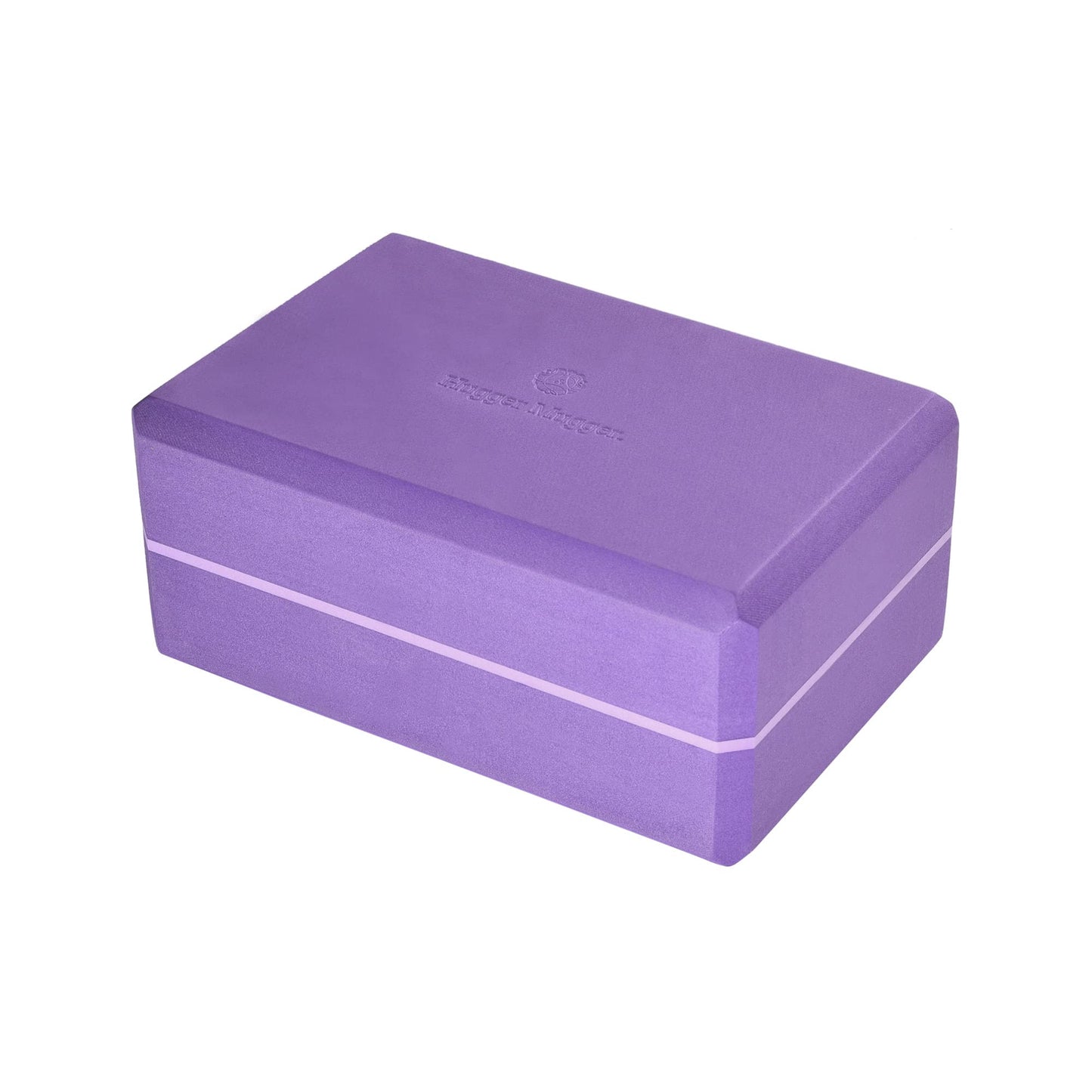 Hugger Mugger 4 in. Foam Yoga Block - Strong and Stable, Beveled Edges for Comfort, Most Favored Block Size, Helps with Alignment and Support in Many Poses