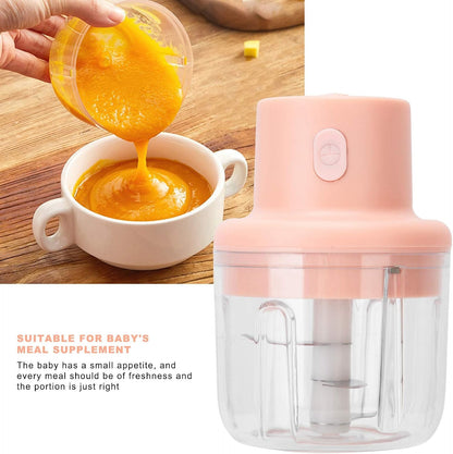 Food Processor, 250Ml Food Supplementary Machine for Mini Blender, Small USB Maker for Household Chopper