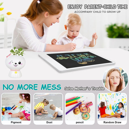 Upgraded A4 LCD Written Tablet LED Copy Board, Ultra-Thin Dimmable USB Charging Writing Tablet Copy Board 2 in 1 Light Pad for Memo, Diamond Painting, Tattoo, Drawing, Graffiti, Stencil Making