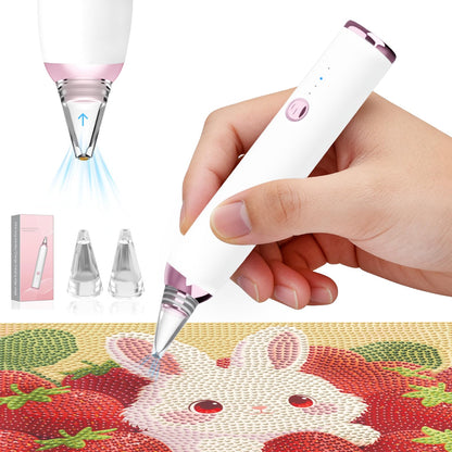 Pixibond Electric Diamond Art Pens, Wireless Diamond Painting Pen with Two Tips | Vacuum Technology | No Wax Needed | 3-Speed Suction Mode Diamond Art Kits Accessories for Adults & Kids