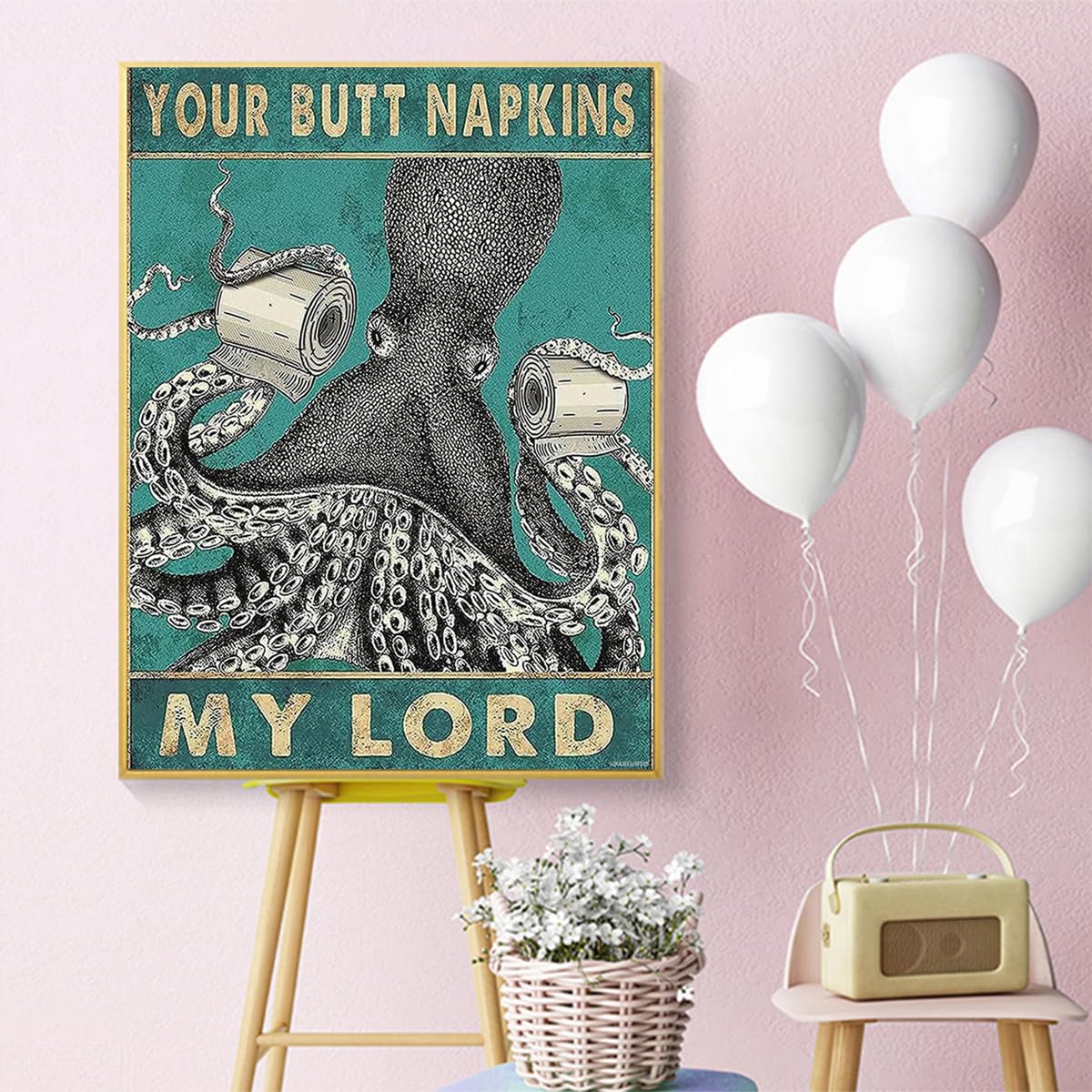 UPABLUNSO Octopus Diamond Painting Kits for Adults Animal Round Full Drill Diamond Dots Paintings for Beginners, 5D Paint with Diamonds Pictures Gem Art DIY Crafts Kits 12x16 Inch
