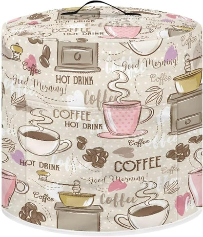 Coffee Print Dust Cover for 8 Quart Electric Pressure Cooker, Rice Cooker, Air Fryer, Kitchen Decorative Protective Bag