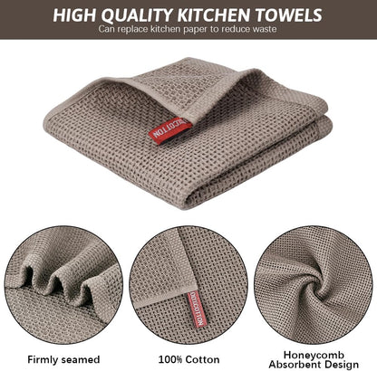 12 Pack Cloths,100% 12x12 Inch Nialnant Dish Cotton Dish Towels for Washing Dishes,Soft and Absorbent Kitchen Cleaning