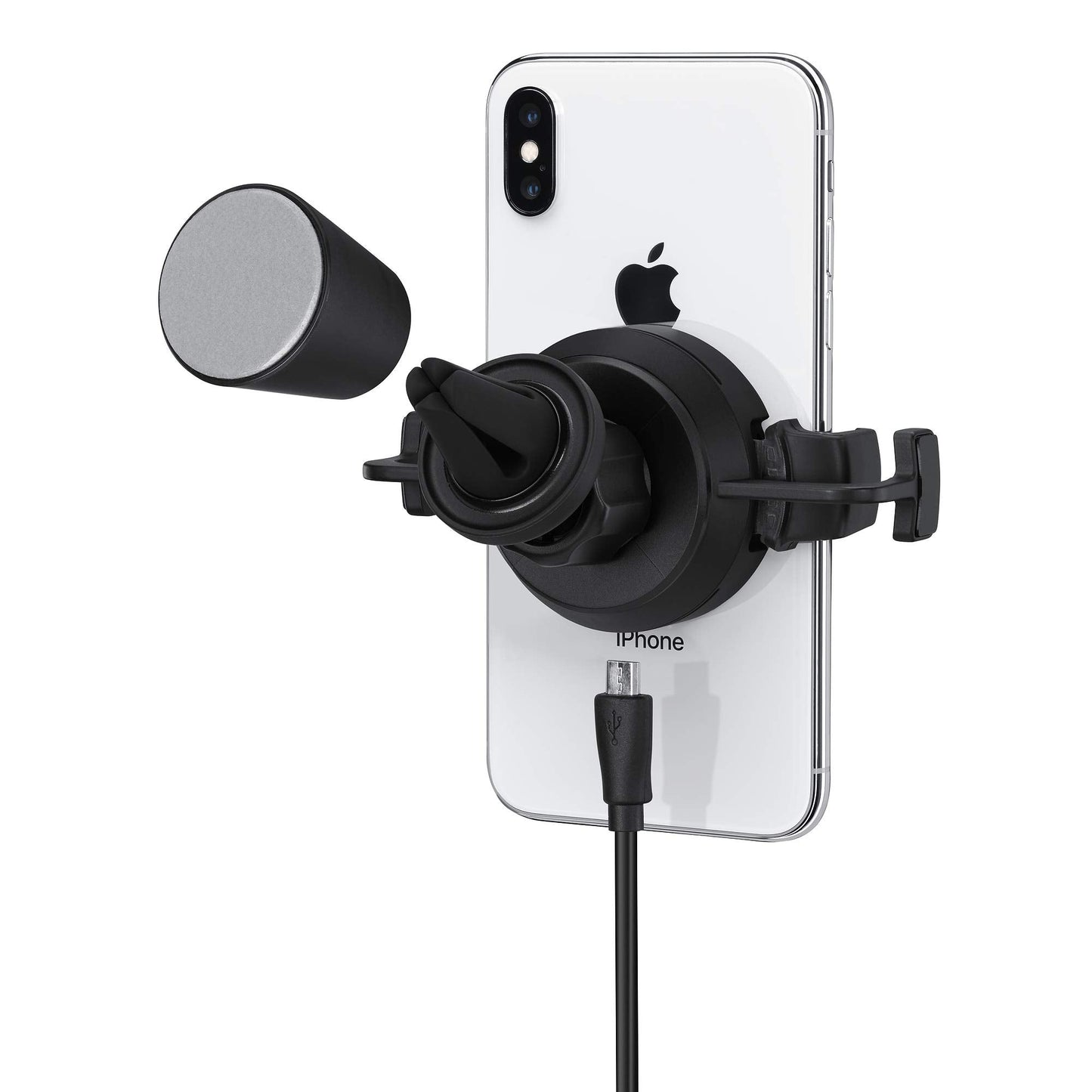 Mophie Universal Wireless Vent Mount Made for All Apple iPhones with Qi Enabled - Black