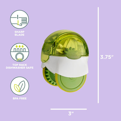 Chef'n 102-663-011 GarlicZoom Garlic Chopper, XL, Green