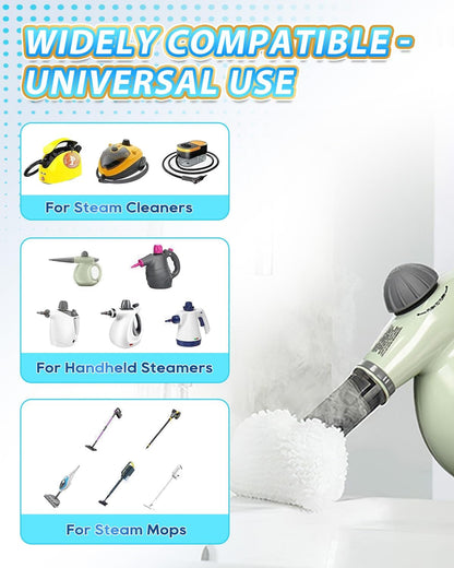 12 Pack KEEPOW Universal Microfiber Cloths for Handheld Steam Cleaner Attachments Compatible with Bissell Steam Shot