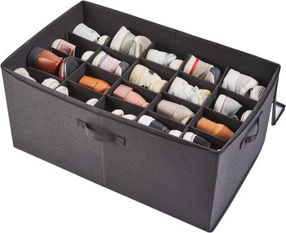 Berdeng Closet, 20 Shoe Storage Organizer for Shoe Box Organizer, Space Saving Foldable Shoe Rack, Shoe Storage Cabinet