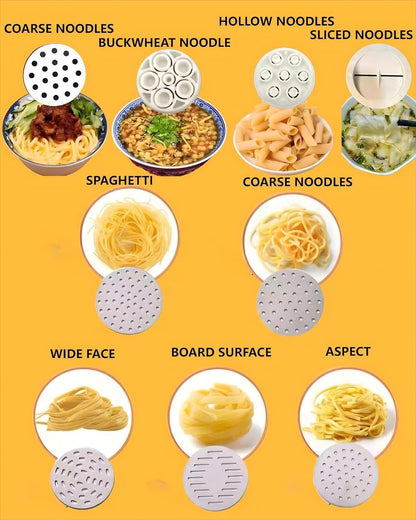KabFbit 9 2 Nozzles Electric Pasta Machine, Household Handheld Wireless Noodle Machine. A Homemade Noodle Machine