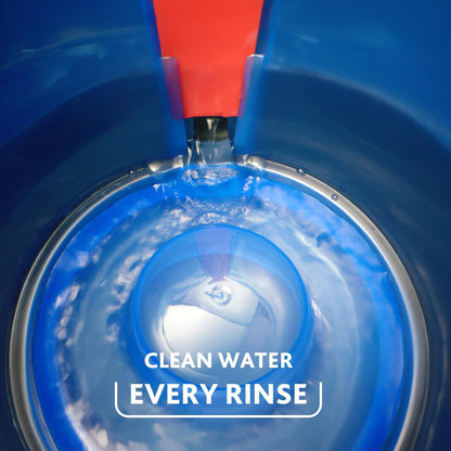 O-Cedar RinseClean Spin Mop & Bucket System - Effortless Cleaning with Water | Eliminates 99% of Bacteria