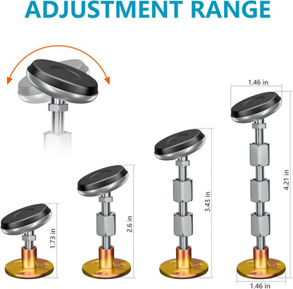 platibo 4PCS (28-110mm) Rotatable Adjustable Threaded Bed Frame Anti-Shake Tool, Headboard Stoppers, Bedside Anti Shake