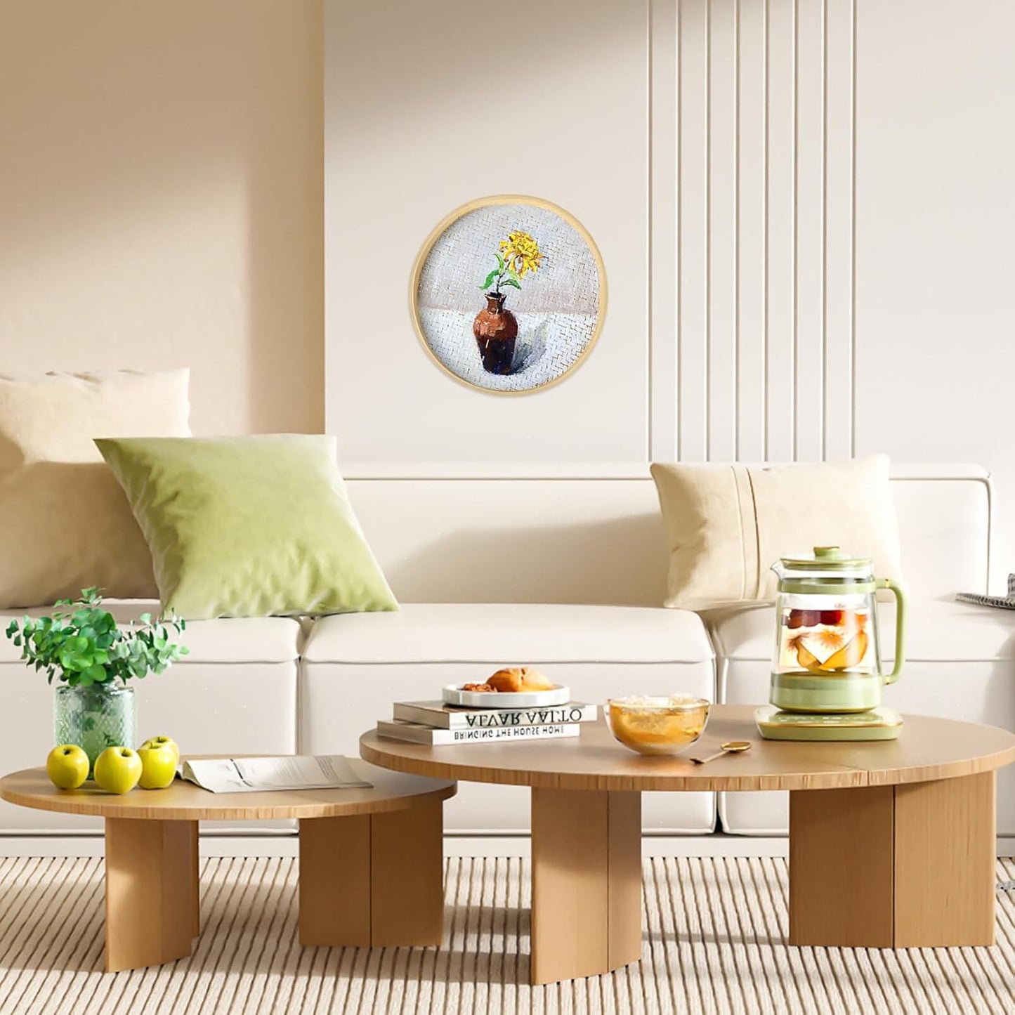Luxshiny 4pcs Bamboo Weaving Basket, Mini Woven Tray for Bread Display and Craft Storage
