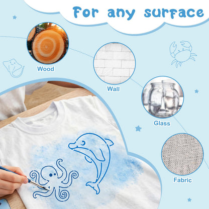 Marspark 66 Pcs Small Stencils for Crafts Reusable 3 Inch Stencils for Painting on Wood DIY Craft Paint Template for Wall Home Decor Card Rock Canvas Drawing Holiday (Cute Baby Animal)