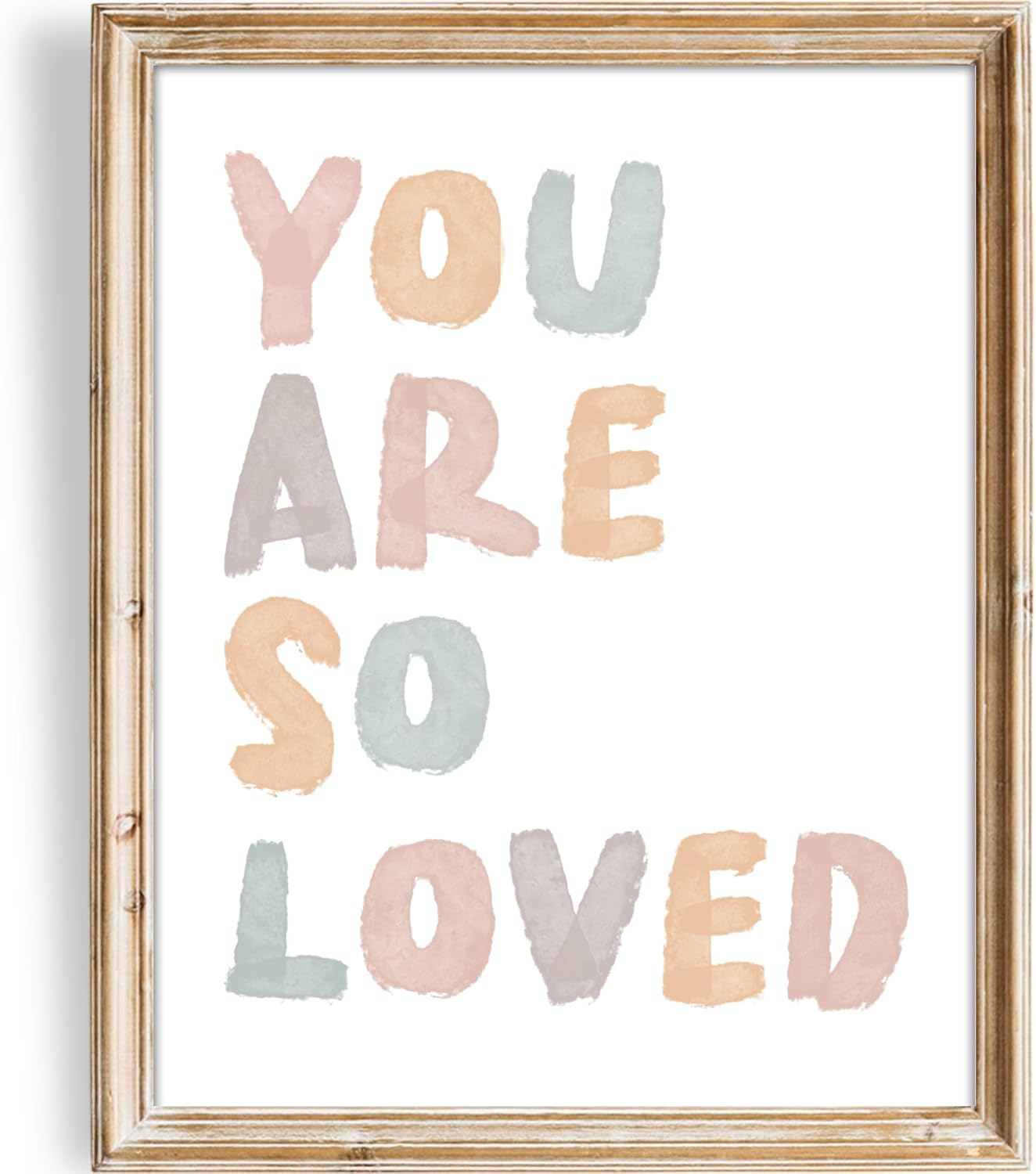 8x10 DREAM BIG PRINTABLES You Are So Loved Art Print - (Unframed) | Kids Wall Decor for Bedrooms, Classrooms
